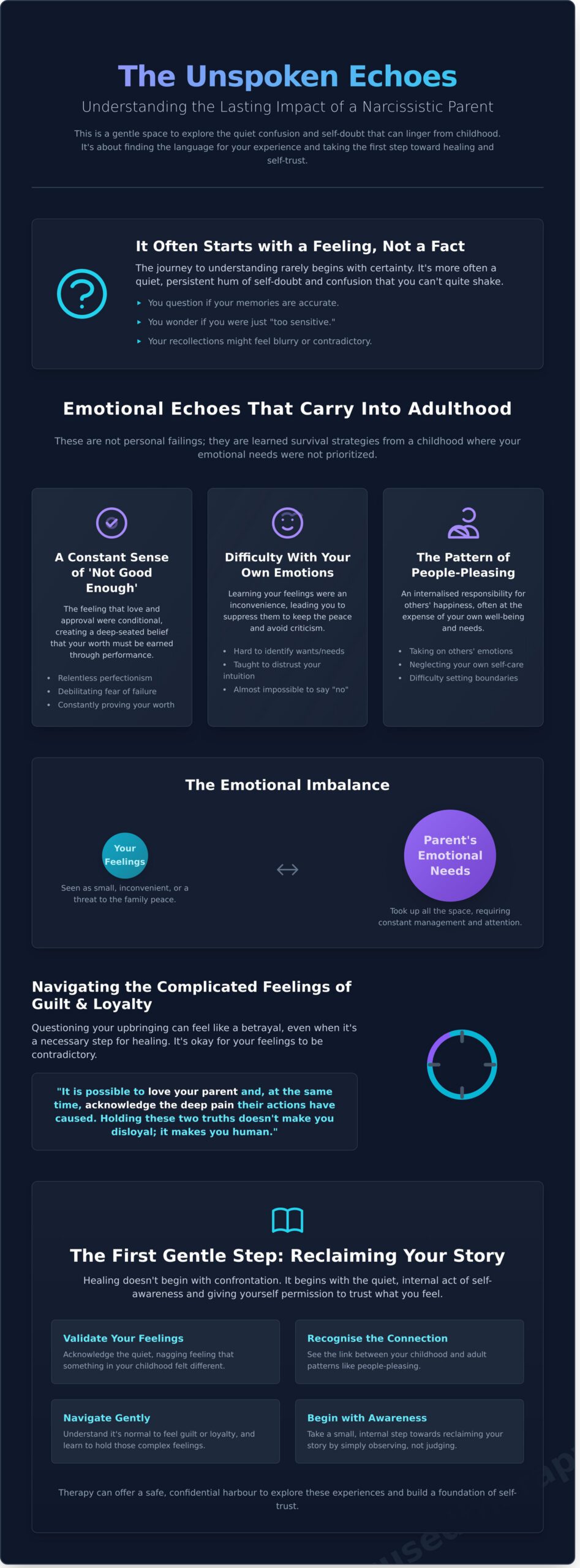 What It Feels Like to Have a Narcissistic Parent - Infographic