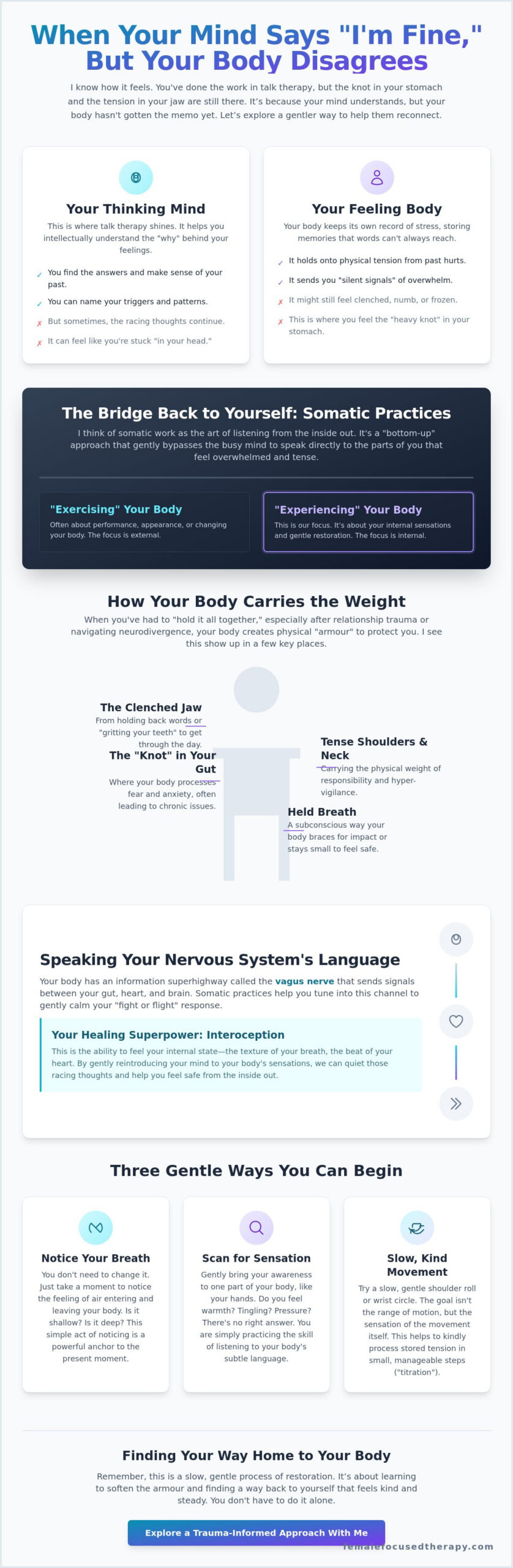 Reconnecting with Your Body: Somatic Practices for Gentle Emotional Healing