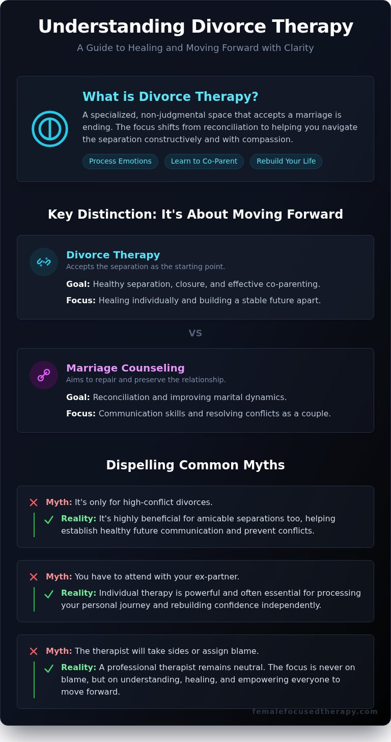 Navigating Your Next Chapter: A Woman's Guide to Divorce Therapy